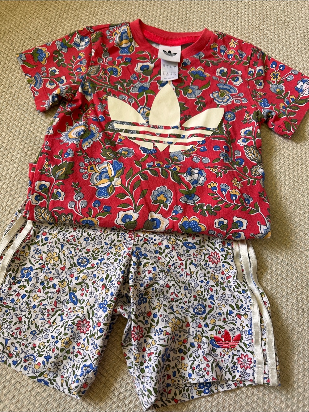 Adidas x Liberty London toddler set, 3T